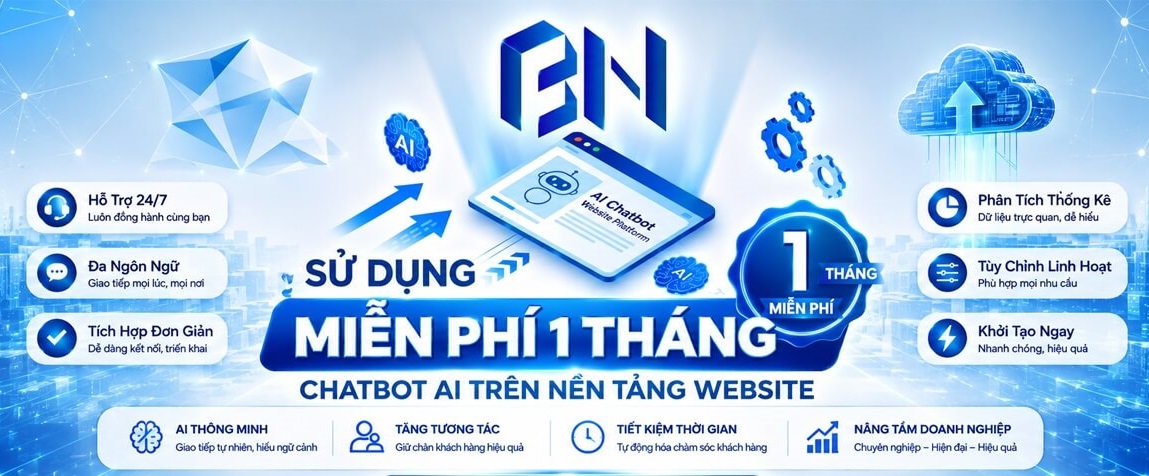trải nghiệm chatbot AI miễn phí 1 tháng