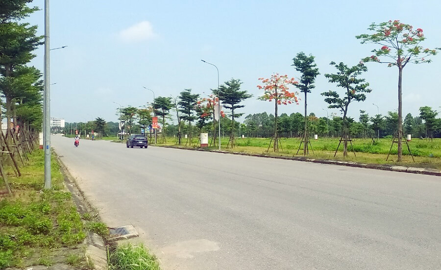 Đường KĐT The Felix Land rộng rãi