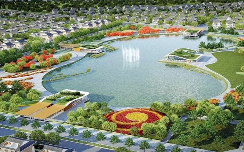 Dự án có hai hồ điều hòa trung tâm Felix Land Bích Động