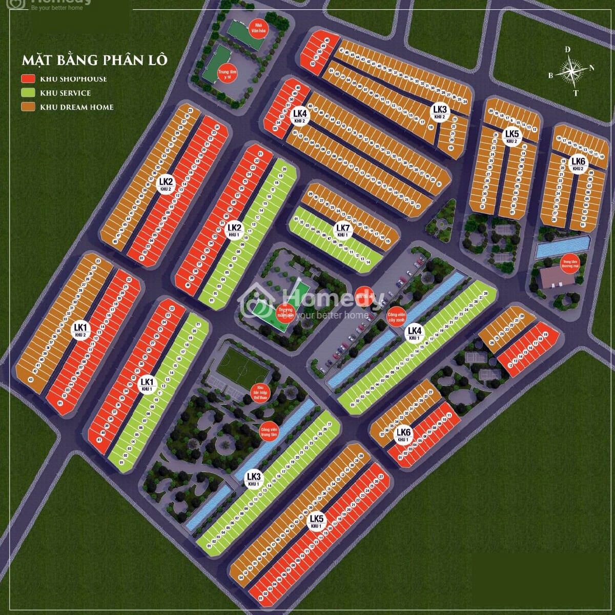 Mặt bằng phân lô dự án Yên Trung- Thụy Hòa