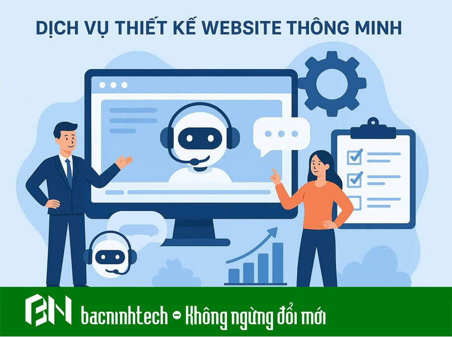 Dịch vụ thiết kế website AI thông minh bacninhtech
