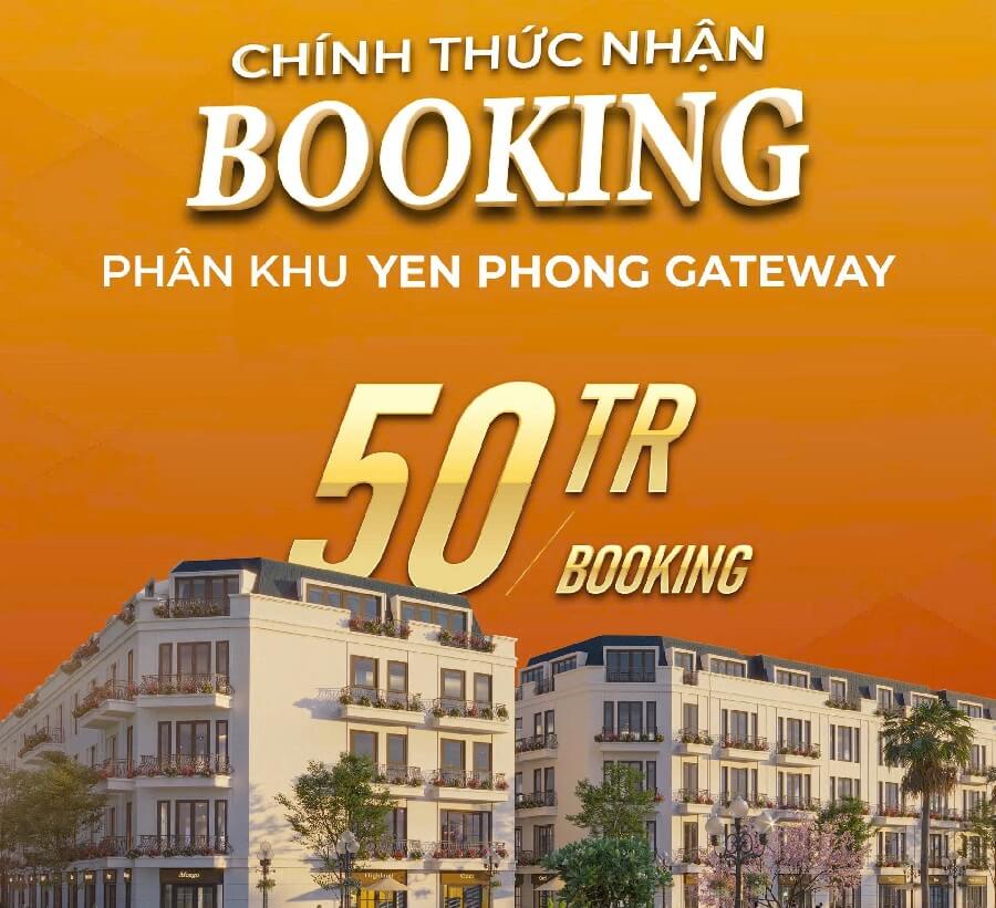 Chính thức nhận đặt chỗ 50 triệu/lô phân khu Gateway dự án Văn Phú- Yên Phong