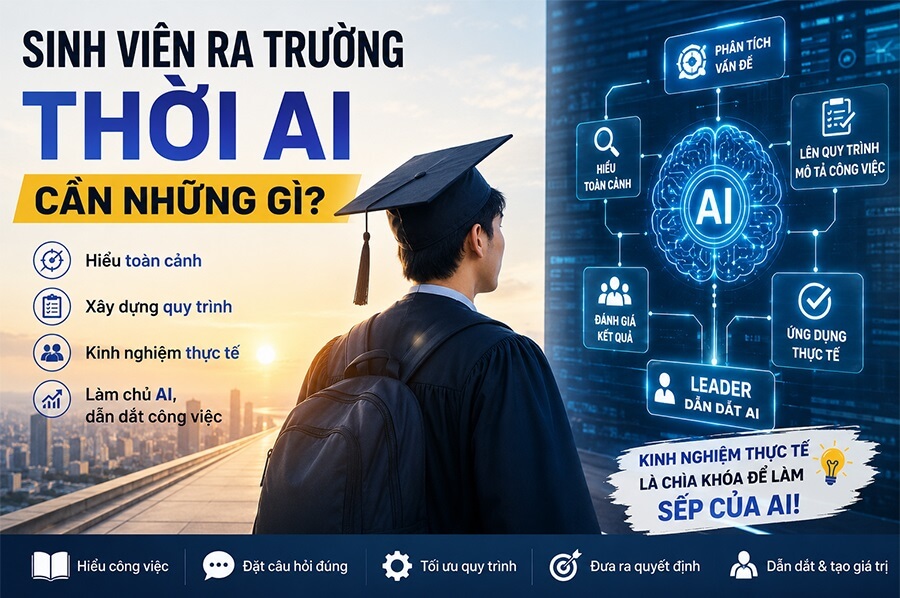 Sinh Viên Ra Trường Thời AI Cần Gì?- Làm Sếp Của AI!