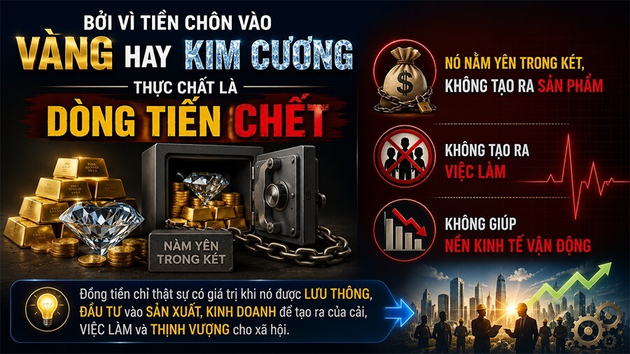 Dòng tiền cần được đẩy vào hoạt động sản xuất- kinh doanh