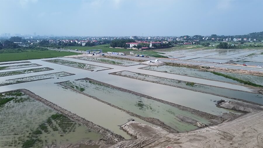 Dự án đã sớm phân ô lô đất