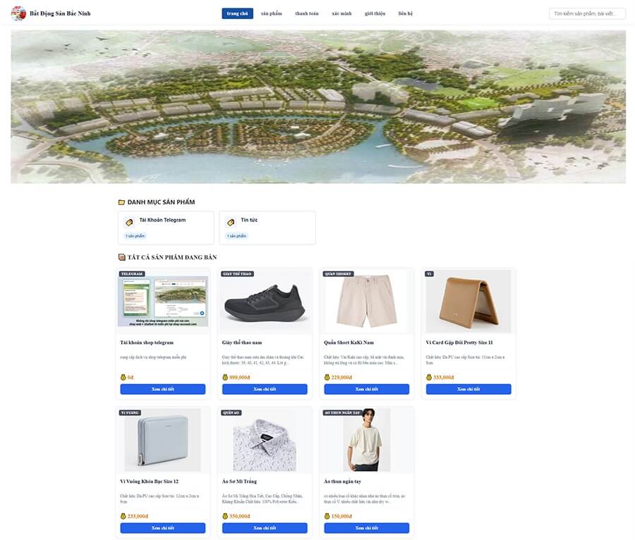 Anh chị có thêm giỏ hàng trên website