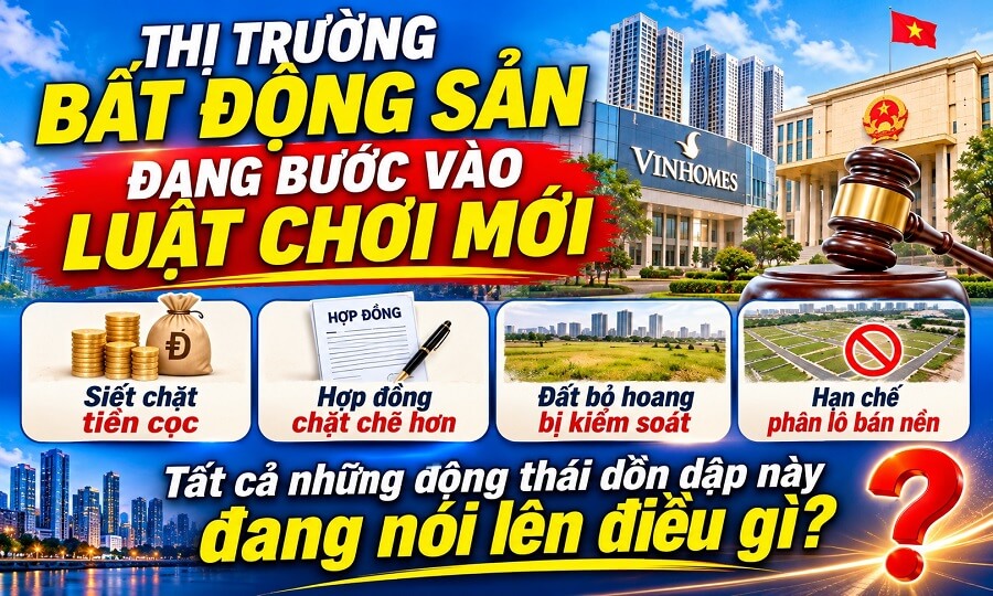 Thị trường bất động sản đang bước vào luật chơi mới