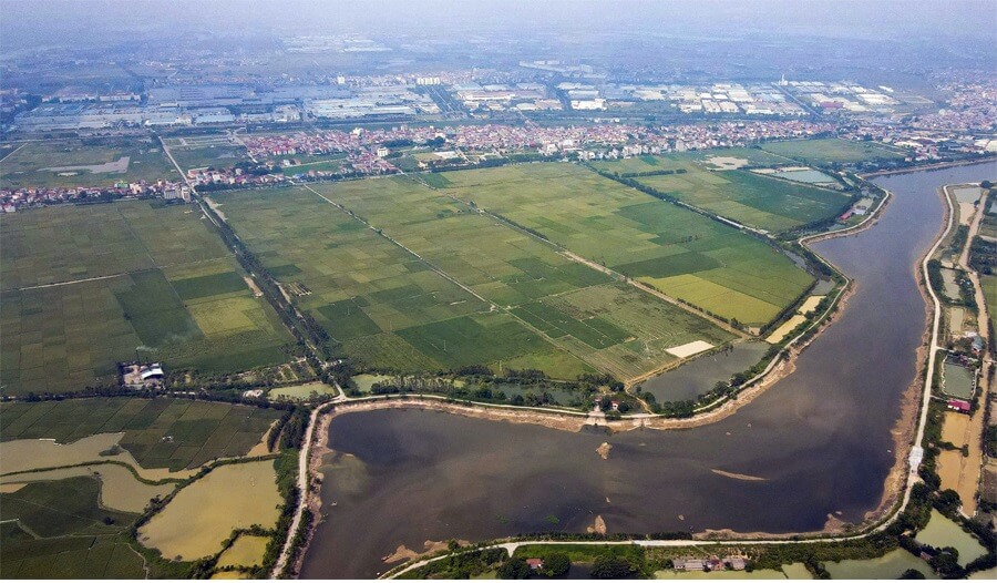 Quỹ đất xây dựng dự án Bảo Lạc Viên nhìn từ trên cao