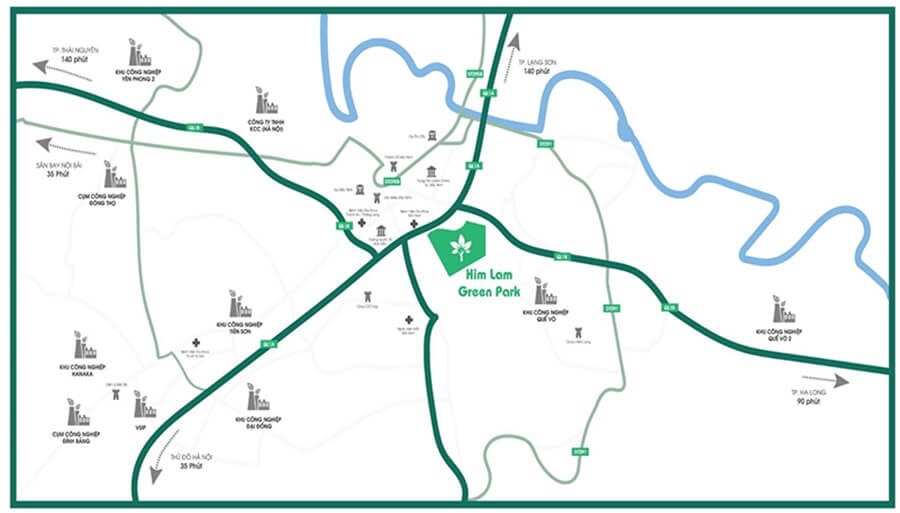 Vị trí dự án Him Lam Green Park