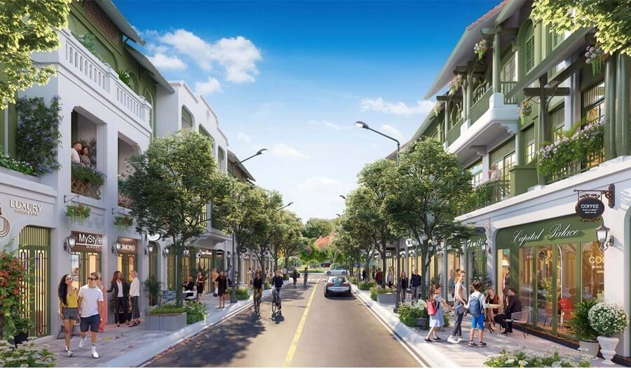 Mẫu thiết kế liền nhà liền kề của Sun Group