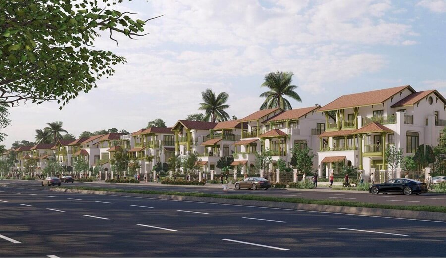 Mẫu thiết kế biệt thự song lập điển hình của Sun Group