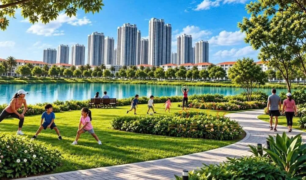 Không chỉ tiện ích đẳng cấp mà còn có môi trường xanh sống trong lành