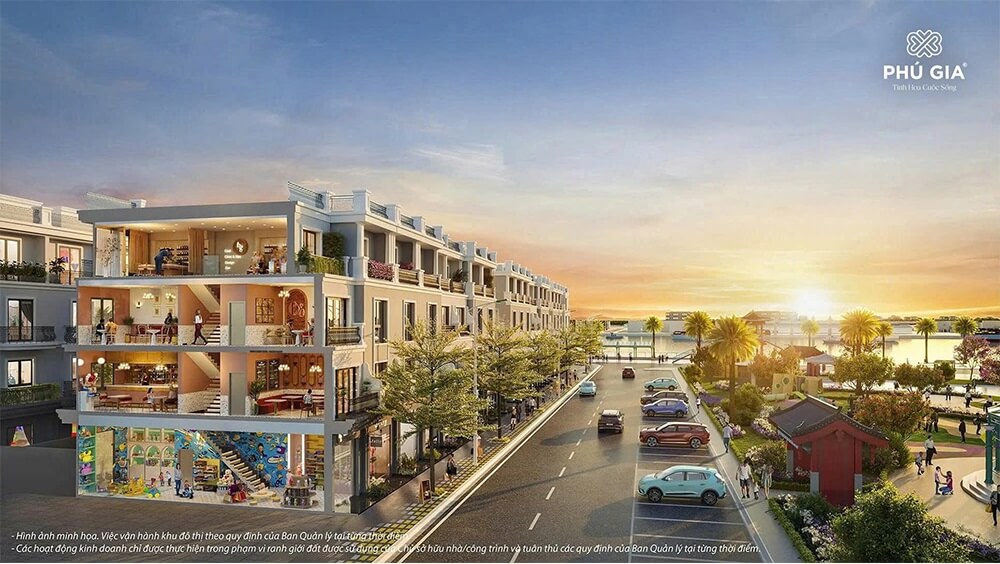 Dãy Shophouse dự án vinhomes King Park