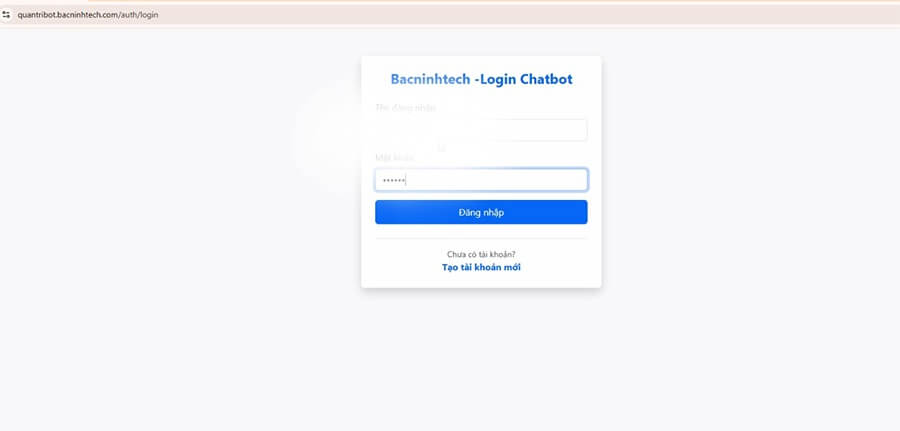 Nếu có tài khoản Anh/ Chị chỉ cần đăng nhập