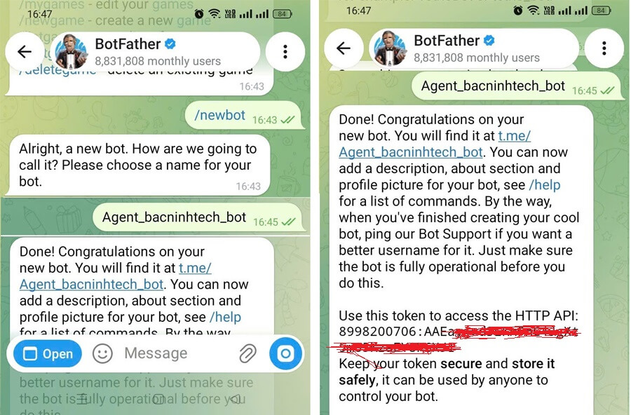 Tạo một bot trên telegram thự chất rất đơn giản